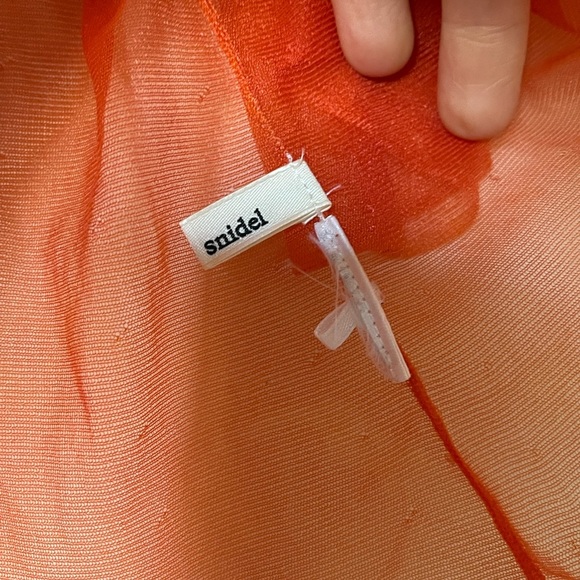 Honorable Citizens x Snidel Collection Hand-dyed neon orange sheer festival - Picture 4 of 7